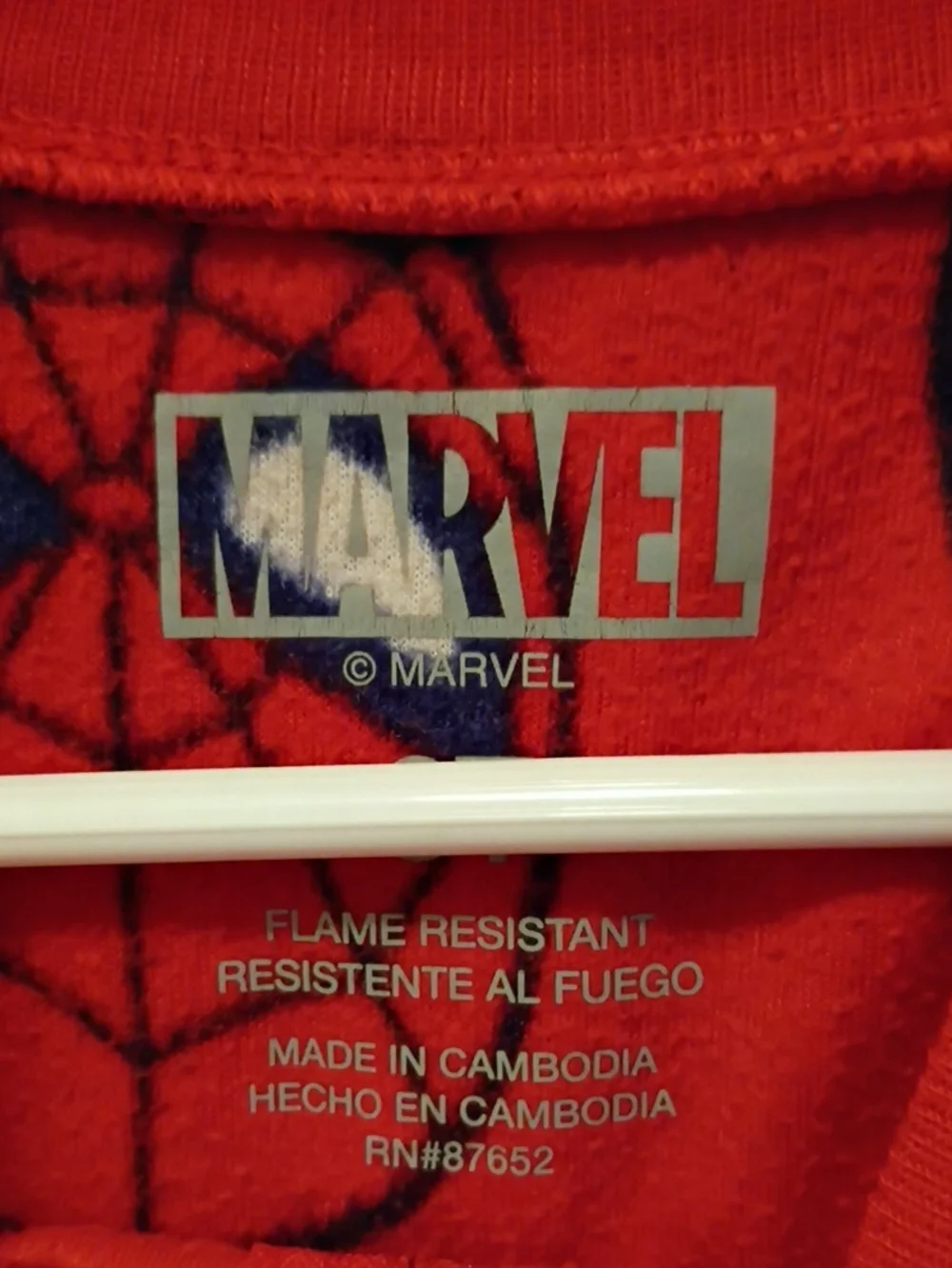 Marvel Spiderman Flame Resistant Full Zip Footie Pajamas Size 3T